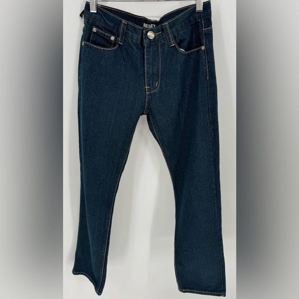 Reset Denim Straight Leg Embroidered Jeans